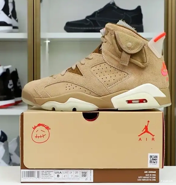 6 Retro Jordan Scott "British x Travis Khaki" Air SP 0414